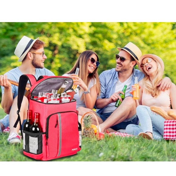 Cooler Backpack Insulated Waterproof Backpack Leak Proof Small Backpack - Picture 5 of 6